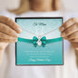 Alluring Beauty Necklace - Aqua Bow - Mom