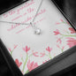 Alluring Beauty Necklace - Pastel Pink Floral - Mom