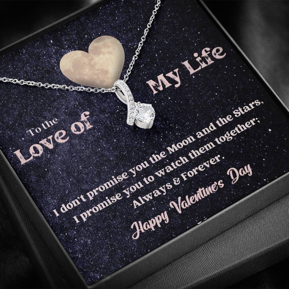 Alluring Beauty Necklace - Moon and Stars - Valentine
