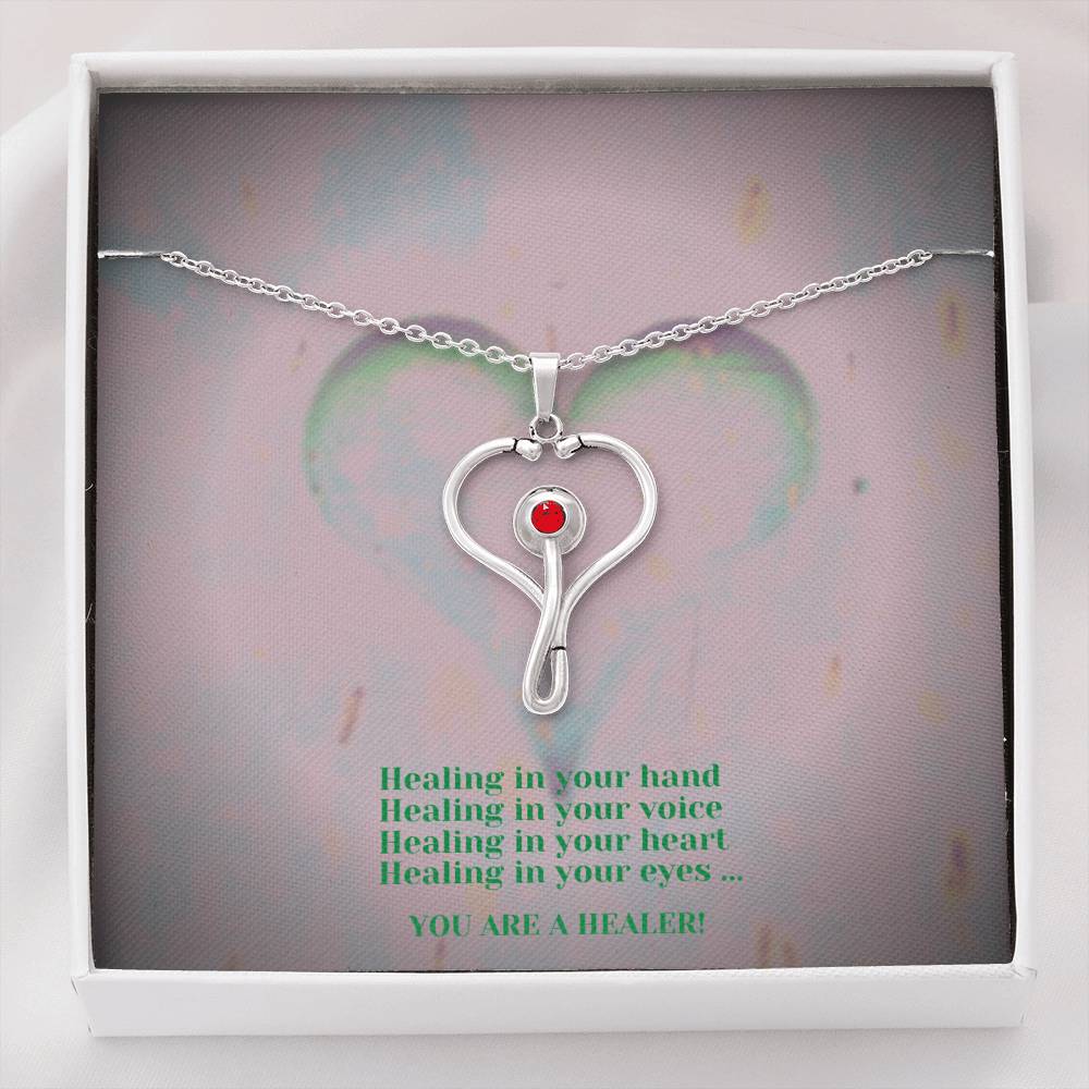 Stethoscope Necklace - Healing Hands