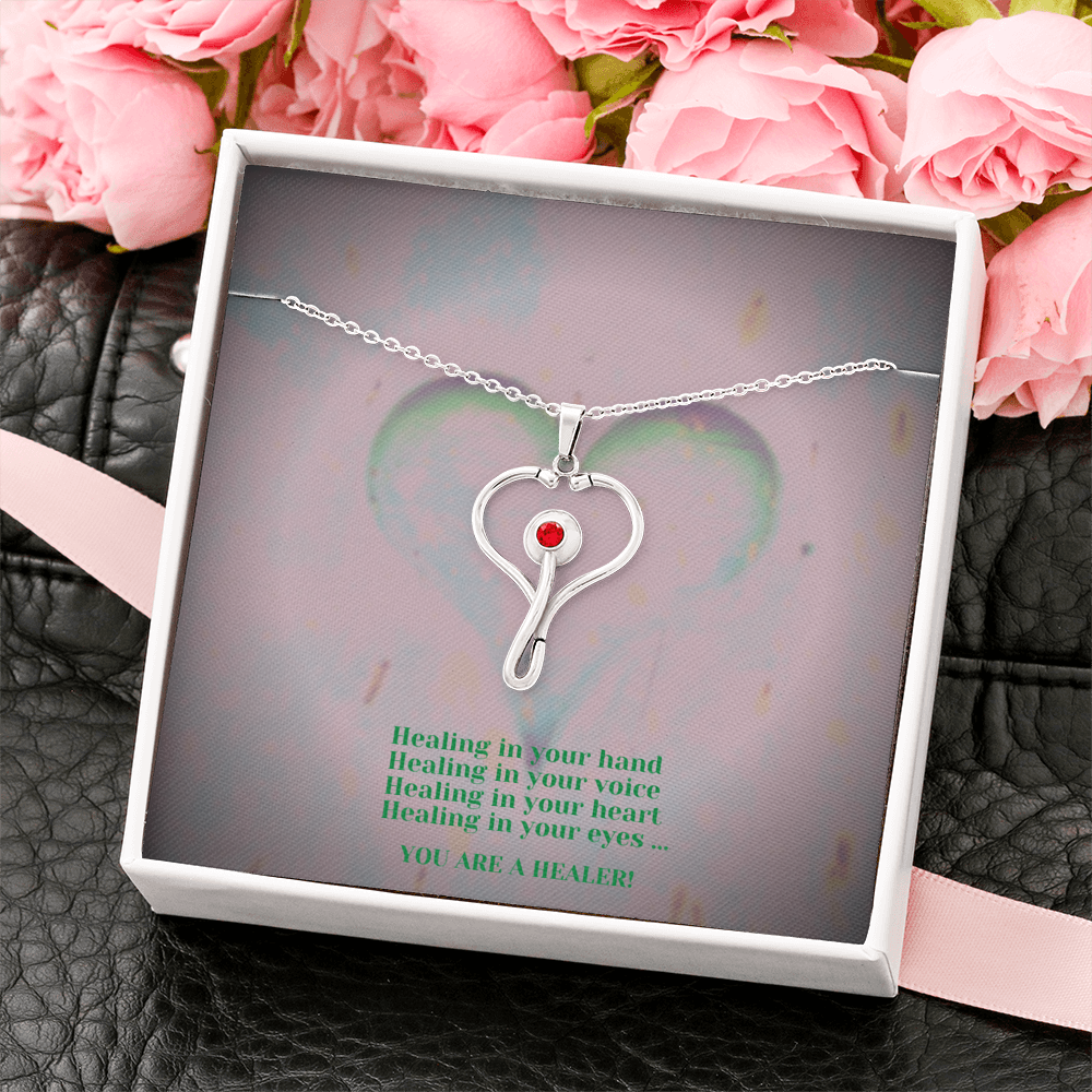 Stethoscope Necklace - Healing Hands