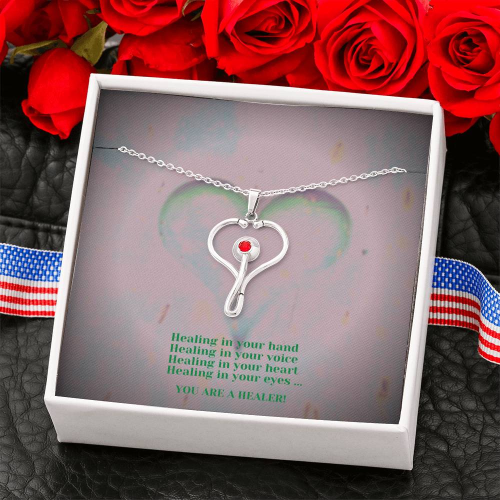 Stethoscope Necklace - Healing Hands
