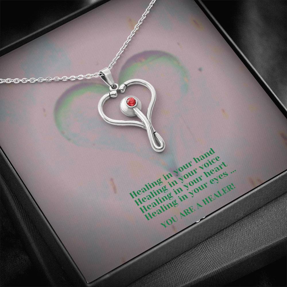 Stethoscope Necklace - Healing Hands