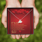 Sweetest Hearts Necklace - Red Hearts - Wife