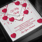 Sweetest Hearts Necklace - Red Ribbons - Wife