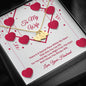 Sweetest Hearts Necklace - Red Ribbons - Wife