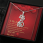Graceful Love Giraffe Necklace - Red Hearts - Soulmate