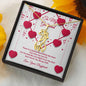 Graceful Love Giraffe Necklace - Red Ribbons - Girlfriend