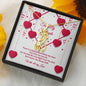 Graceful Love Giraffe Necklace - Red Ribbons - Soulmate