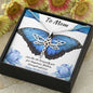 Dragonfly Dreams Necklace - Blue Butterfly - Mom
