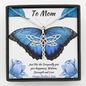 Dragonfly Dreams Necklace - Blue Butterfly - Mom