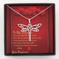 Dragonfly Dreams Necklace - Red Hearts - Girlfriend
