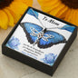 Dragonfly Dreams Necklace - Blue Butterfly - Mom
