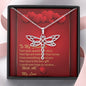 Dragonfly Dreams Necklace - Red Hearts - Soulmate