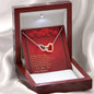 Interlocking Hearts Necklace - Red Hearts - Future Wife