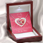 Interlocking Hearts Necklace - Pink Delight - Wife