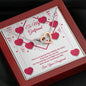 Interlocking Hearts Necklace - Red Ribbons - Girlfriend