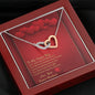 Interlocking Hearts Necklace - Red Hearts - Future Wife