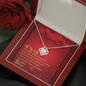 Love Knot Necklace - Red Hearts - Wife