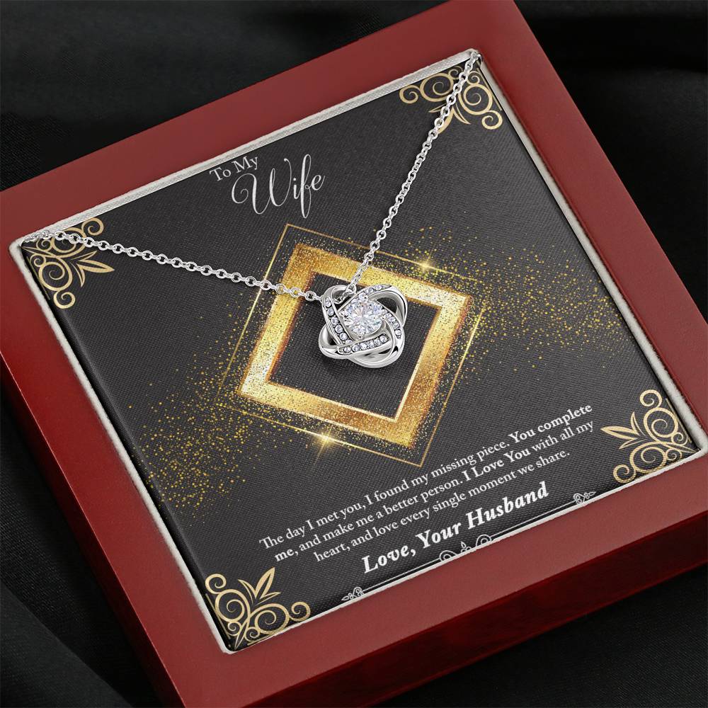 Love Knot Necklace - Glitter - Wife