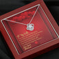 Love Knot Necklace - Red Hearts - Wife