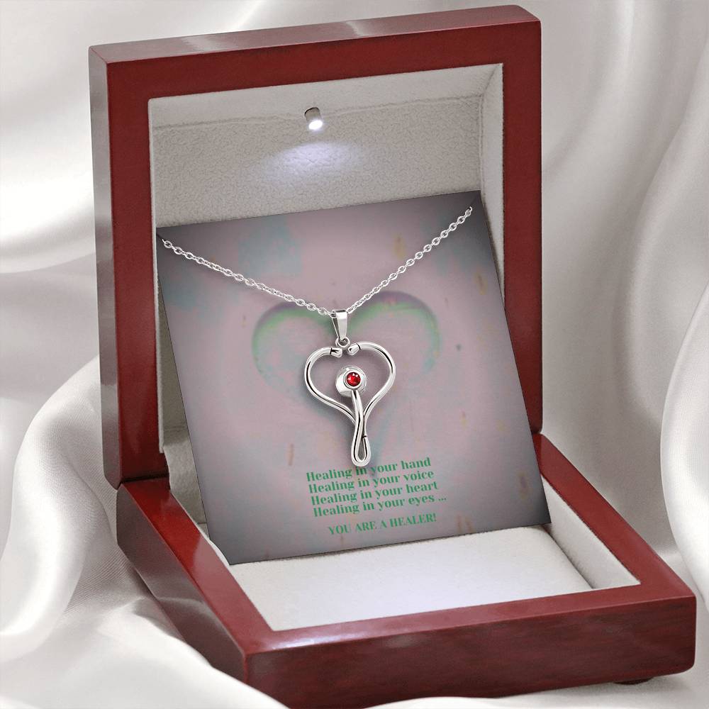 Stethoscope Necklace - Healing Hands
