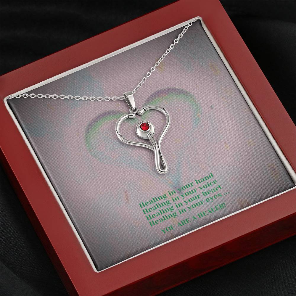 Stethoscope Necklace - Healing Hands