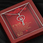 Stethoscope Necklace - Red Hearts - Wife