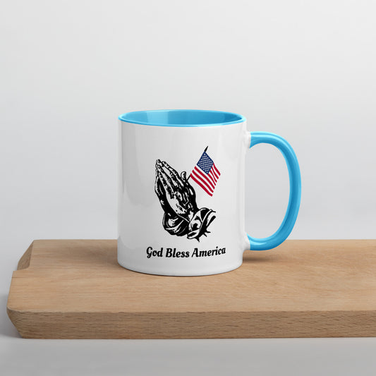 Mug with Color Inside God Bless America