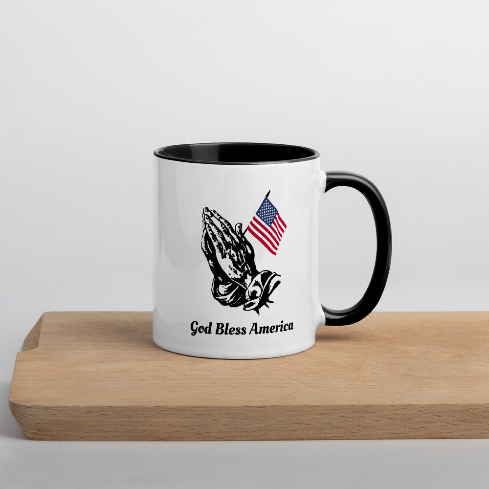 Mug with Color Inside God Bless America
