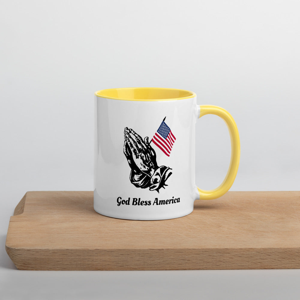 Mug with Color Inside God Bless America