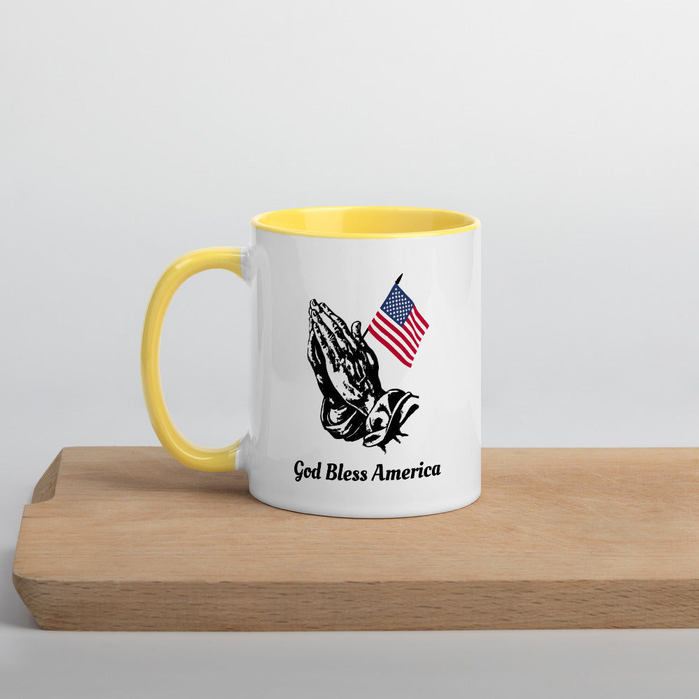 Mug with Color Inside God Bless America