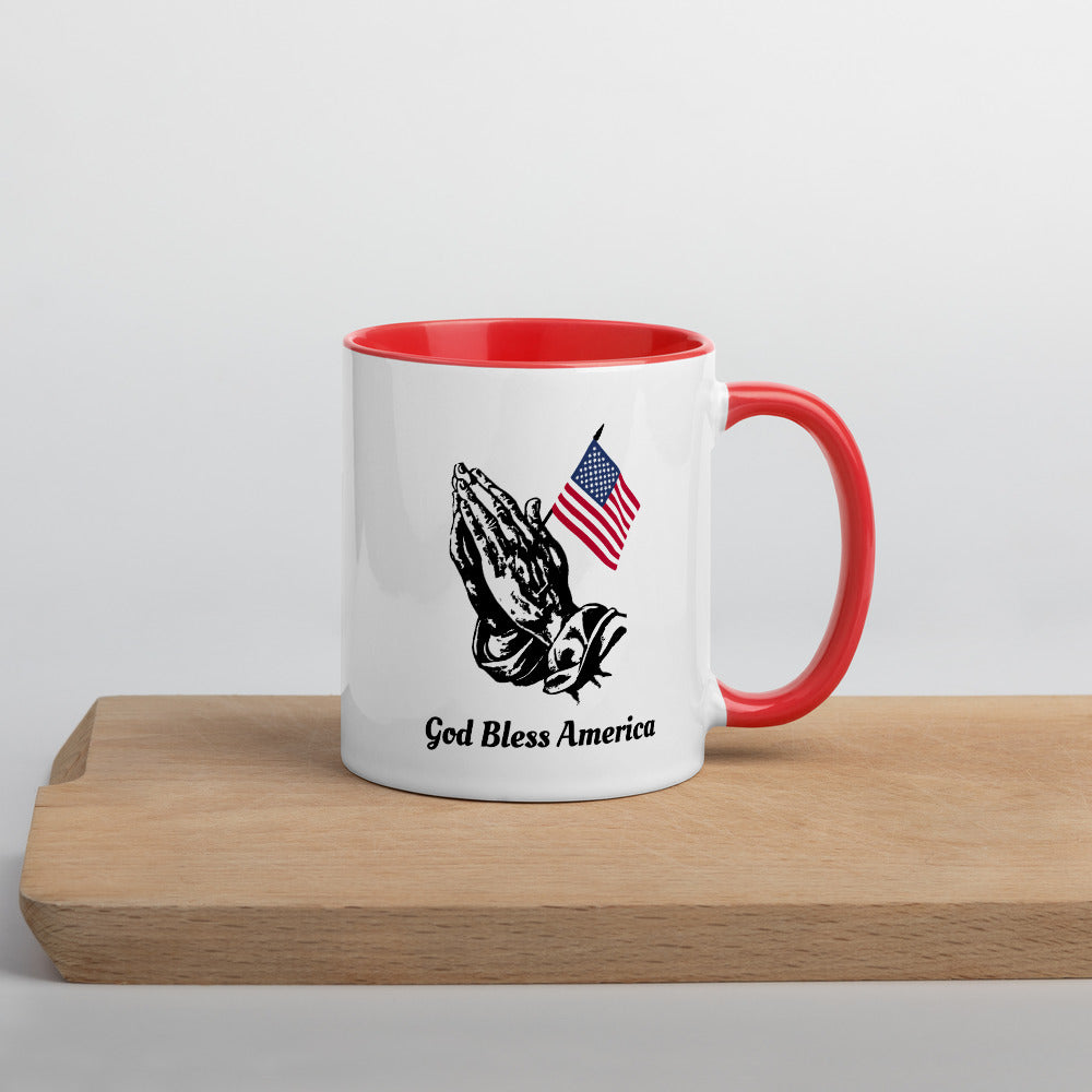 Mug with Color Inside God Bless America