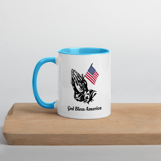 Mug with Color Inside God Bless America